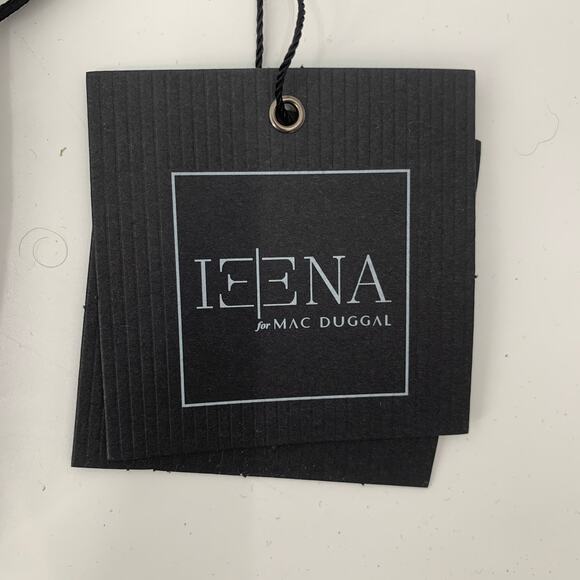 MAC DUGGAL Dress Size 10 Evening Gown Sequin Black Silver Mini NEW Cocktail - Picture 3 of 5